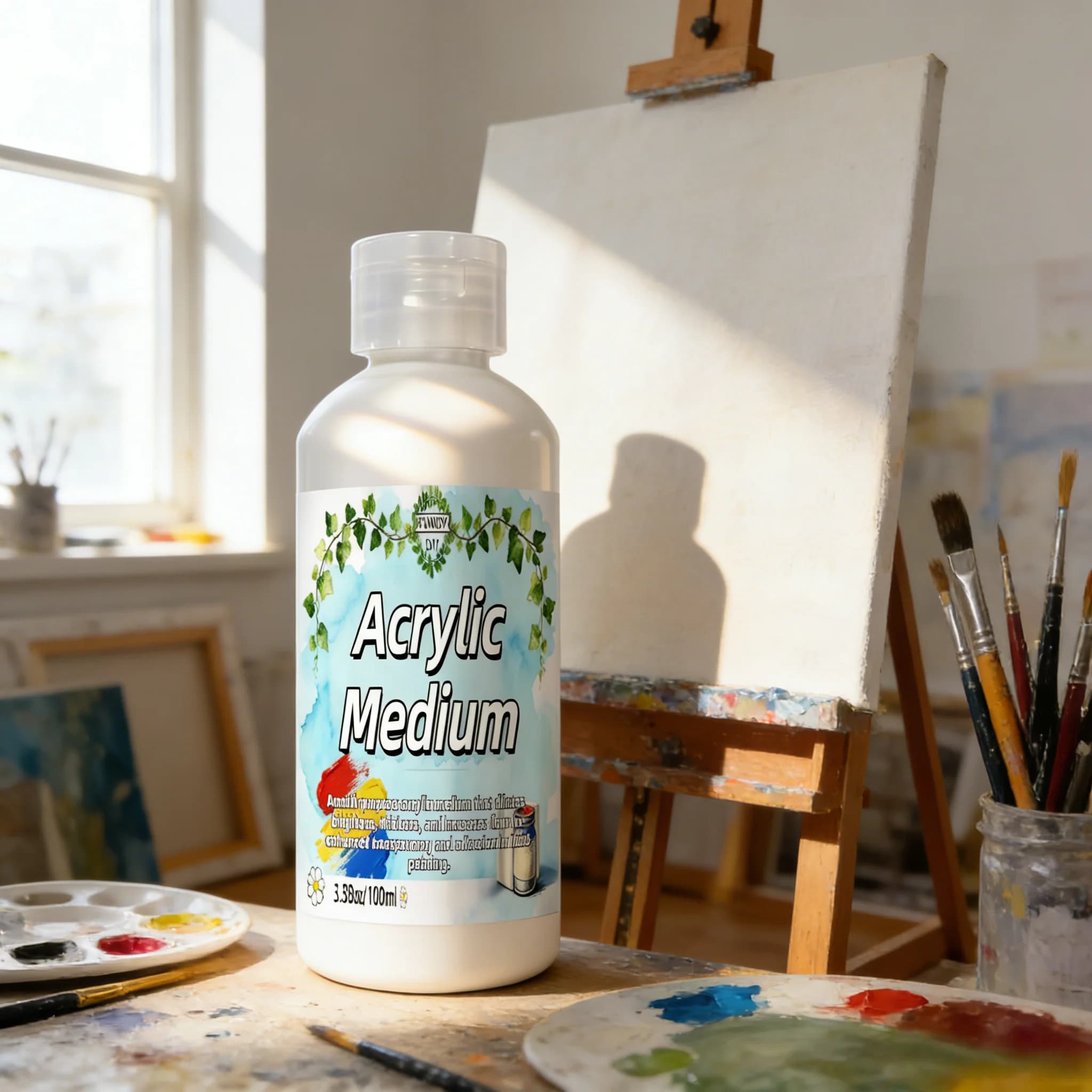 Pouring Medium for Acrylic Paint, Acrylic Paint Thinner, Acrylics Flow Medium Improve Flow Consistency
