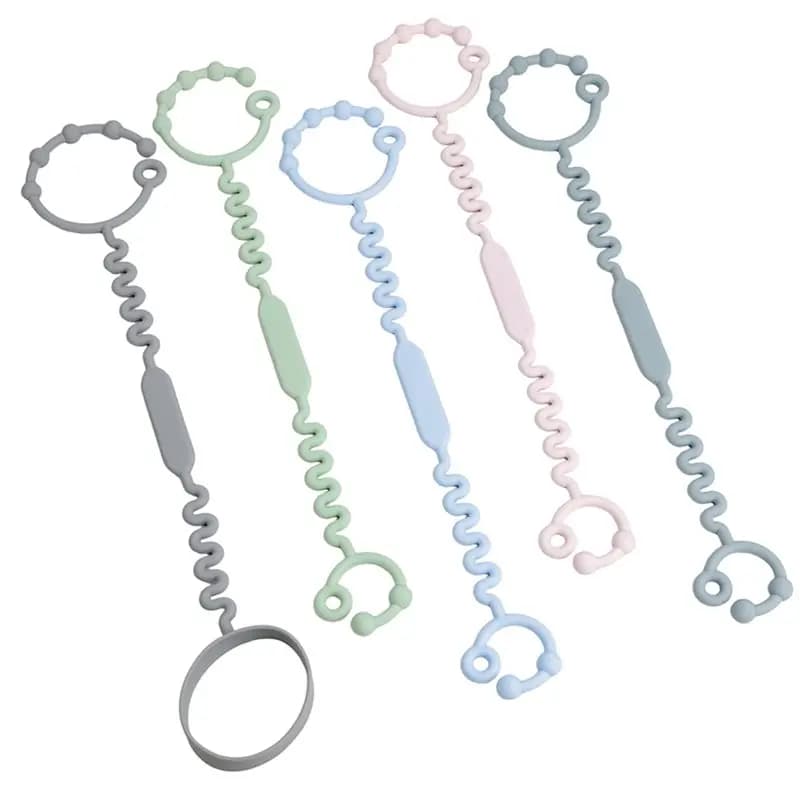 MACH-Silicone Straps For Babies For Pacifier Holder Clip For Teethers, Feeding Bottles, , High Chairs