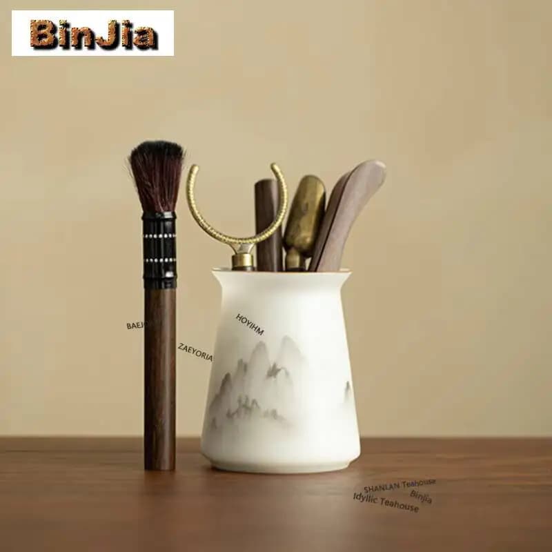 Grilled Ice Seeds Distant Hill Tea Six Gentlemen Traditional Tea Tool Set Household Teaware Utensils Flower Tea Tea Items Craft