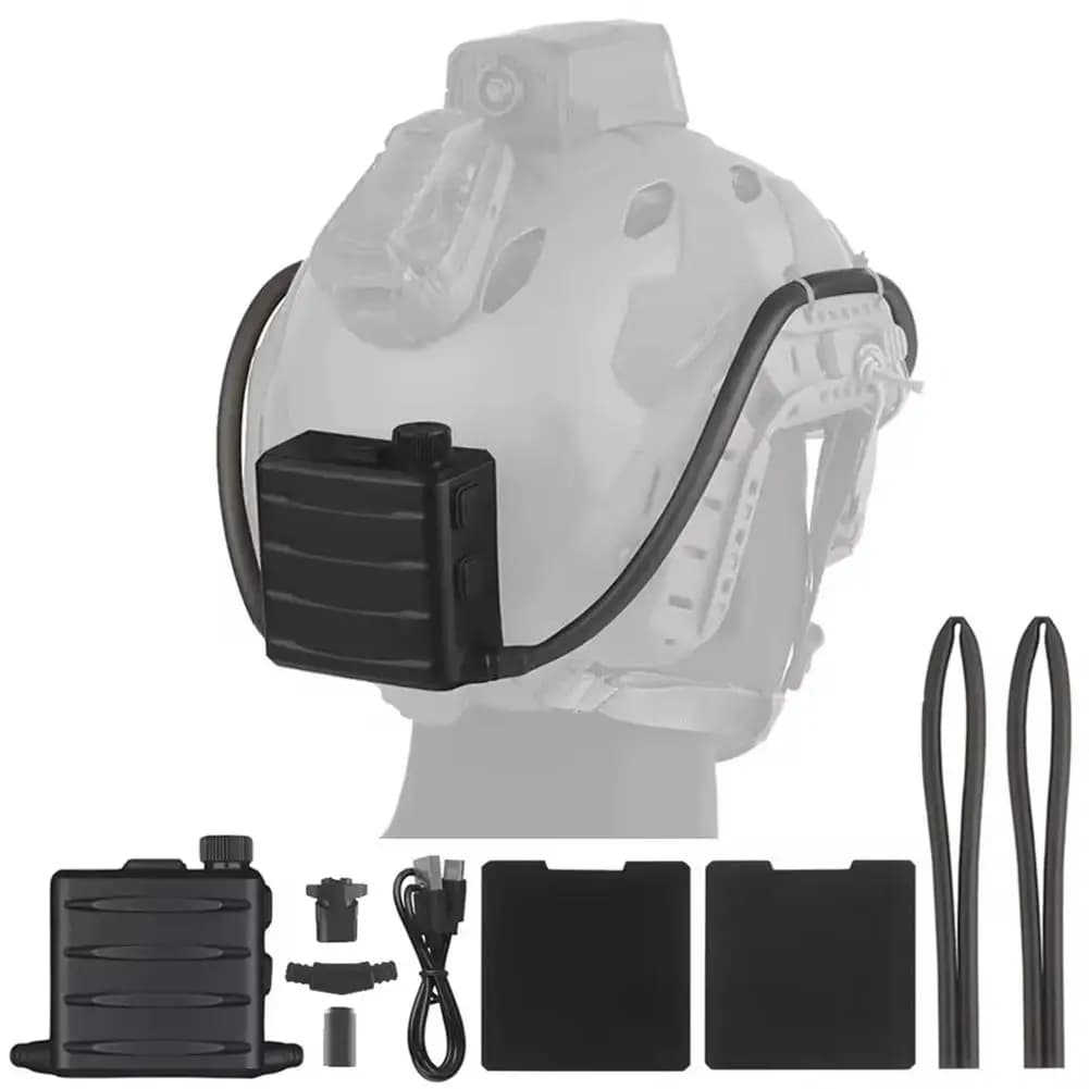 Occhiali tattici Defogger Disappannamento Ventola Kit antiappannamento per Airsoft Tiro Motocross Alpinismo Occhiali di protezione Sci M N3O2