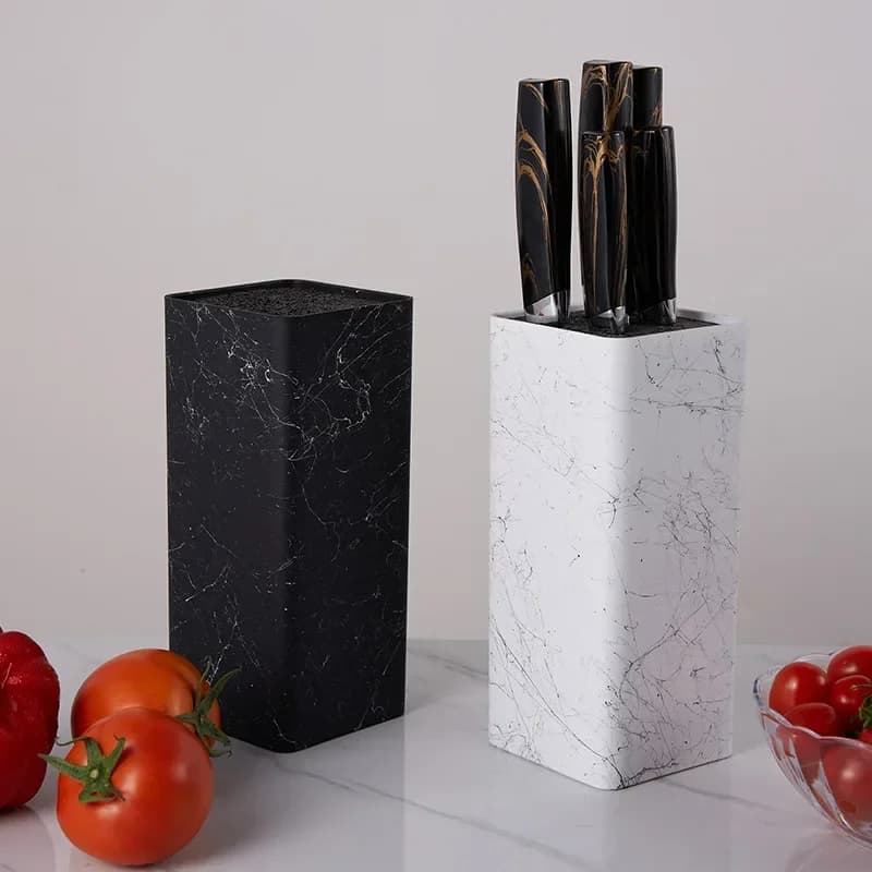 Factory Wholesale Plastic Knife Holder for Home Cylinder Knife Holder for Kitchen Supplies