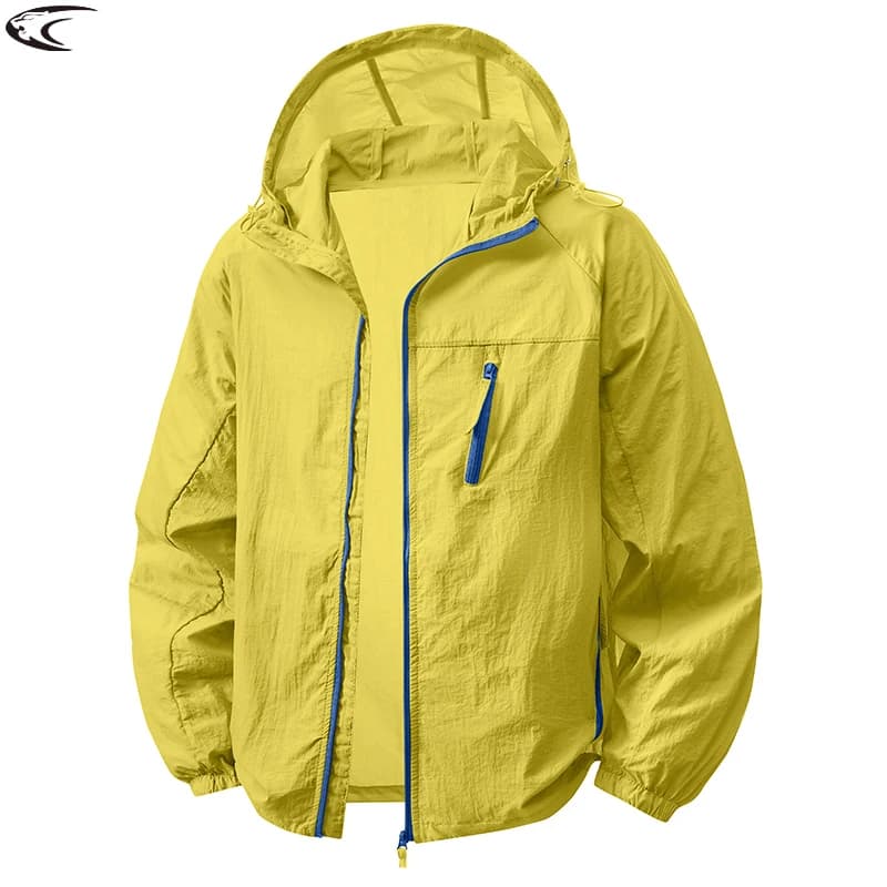 LNGXO Giacche protettive da sole da donna e da uomo, per campeggio, alpinismo, escursionismo, sport all'aria aperta, giacca antivento, cappotto estivo leggero