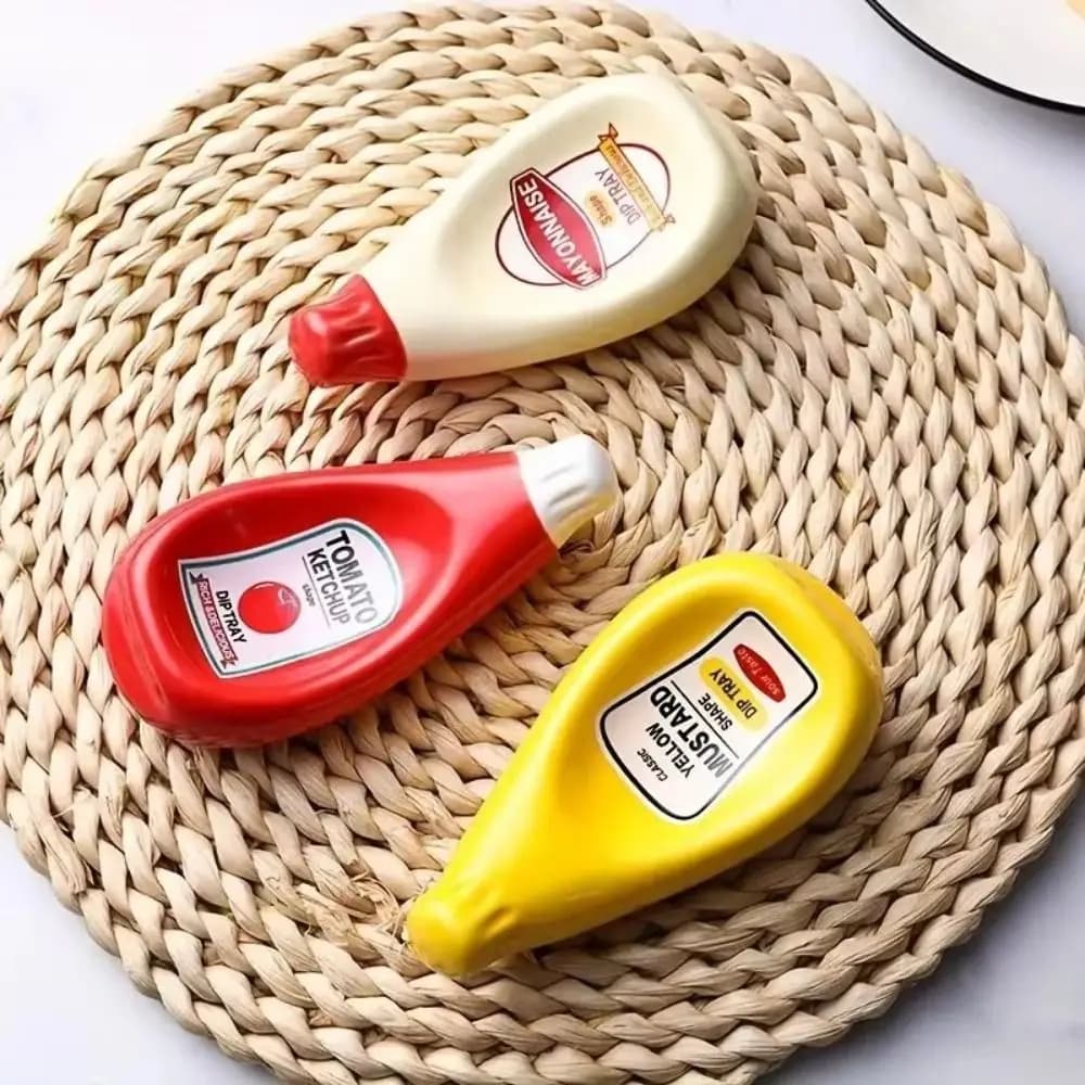 Nuovi piatti per salsa a forma di pomodoro Mini piatti per condimenti multicolori Salsa in ceramica Ciotole per insalata