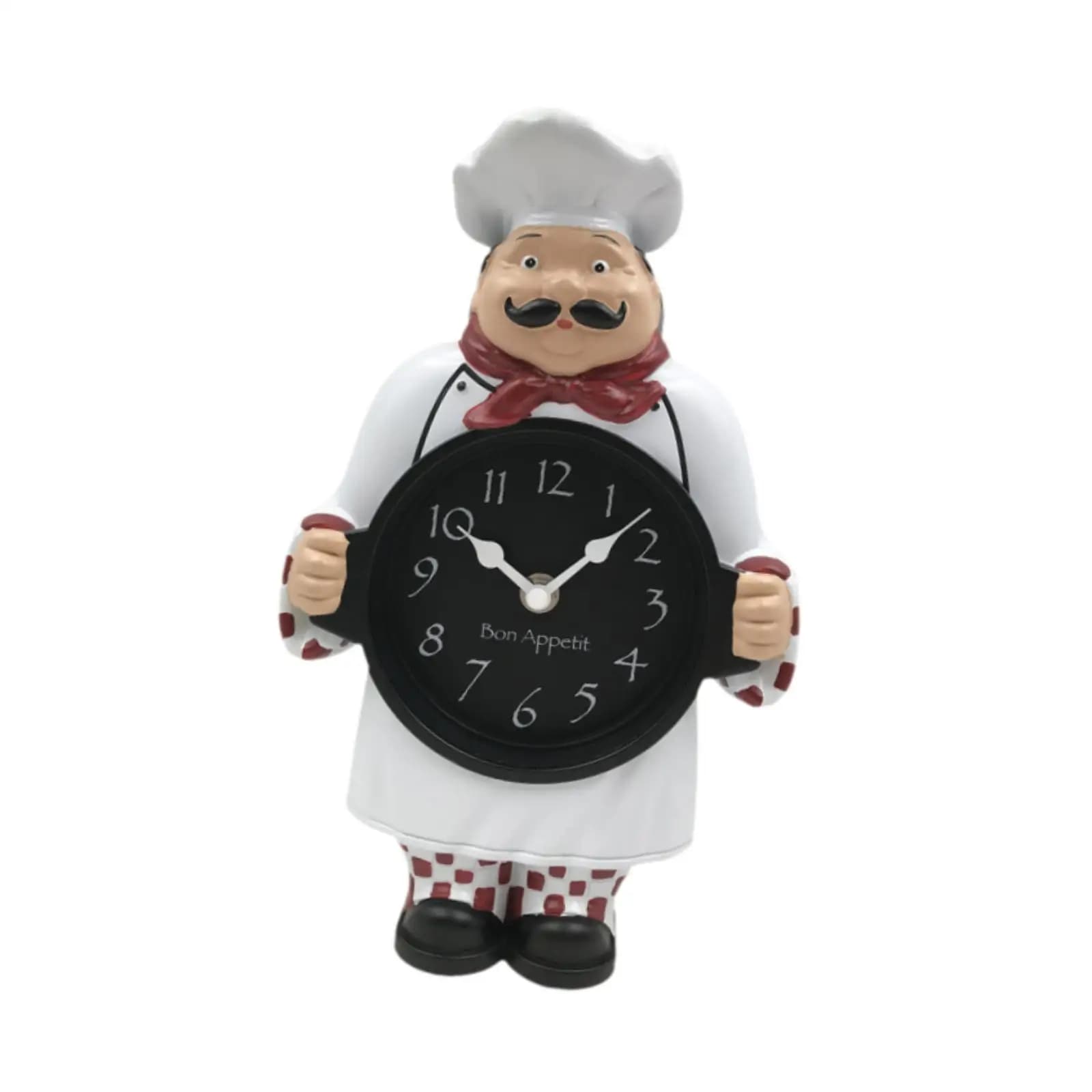 Wall clock by chef Decorative table clock Modern kitchen Dining room Bakery ornament for home decoration