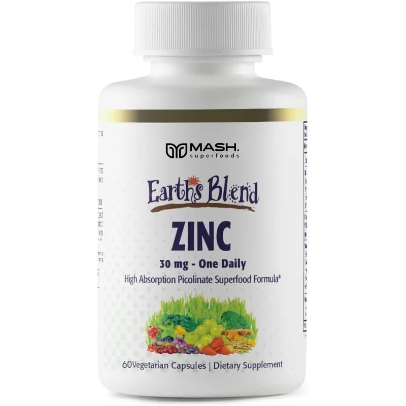 Supplements of Zinc and Vitamin C, 25mg of Zinc Gluconate + 270mg of Ascorbic Acid, 60 Vegetal Capsules