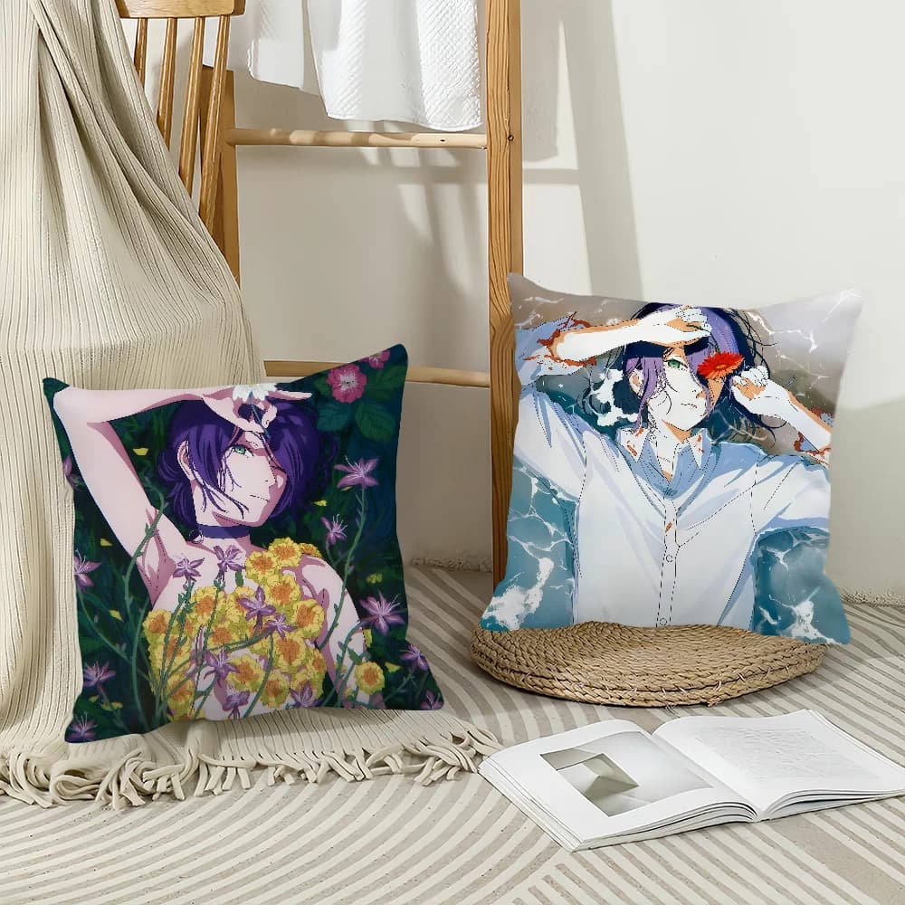 Anime Chainsaw Man reze Federa Cuscini da ufficio adatti per divano, auto, camera da letto, fodera per cuscino decorativa