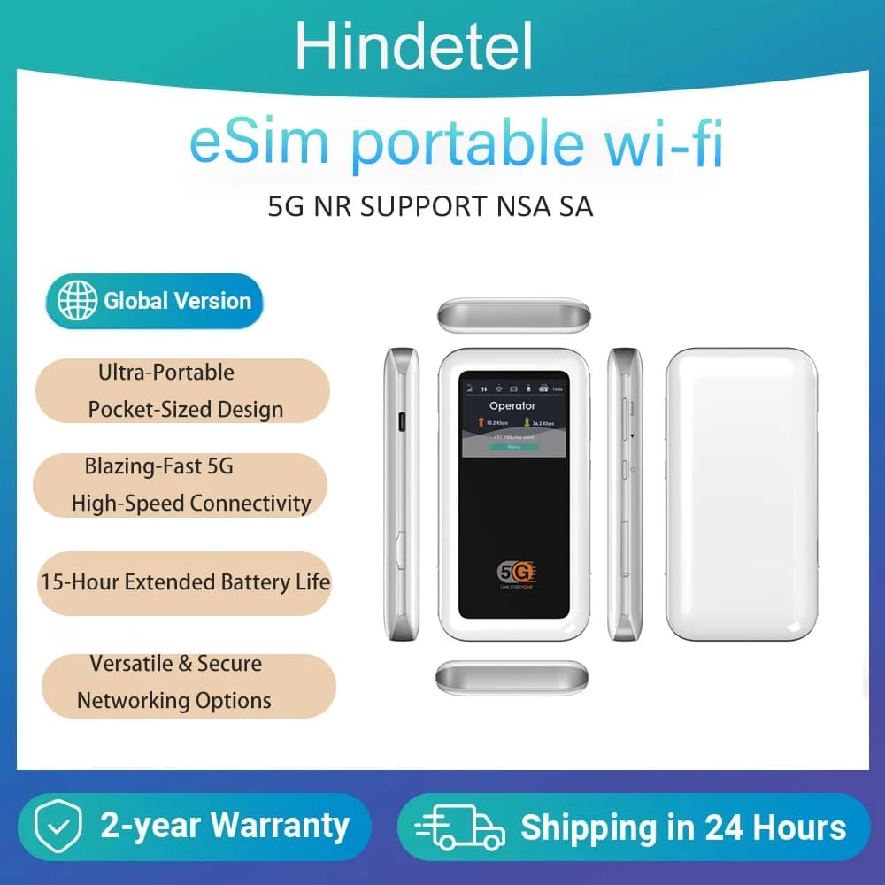 X62 5G modem wifi portatile tascabile mifi con doppia antenna sim esim router Qualcomm