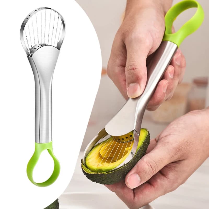 Tools Kitchen accessories Fruit camping items House Paring Cucine Accessories Knife Slicing 2 in 1 Avocado Stainless steel bar