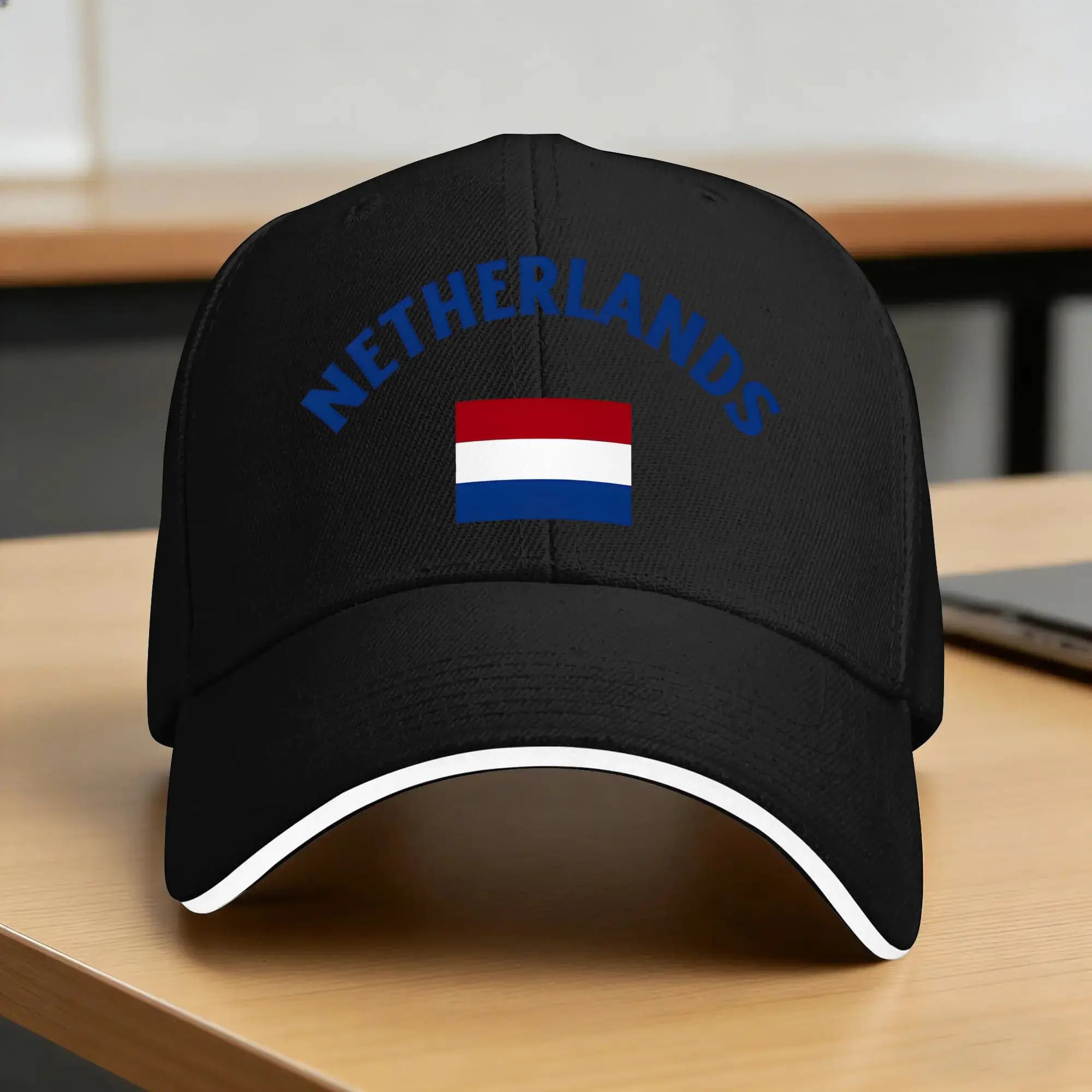 Netherlands Flag Casual Baseball Cap Kpop Rock Trucker Hat Summer Wholesale Unisex Men y2k Cute Baseball Caps