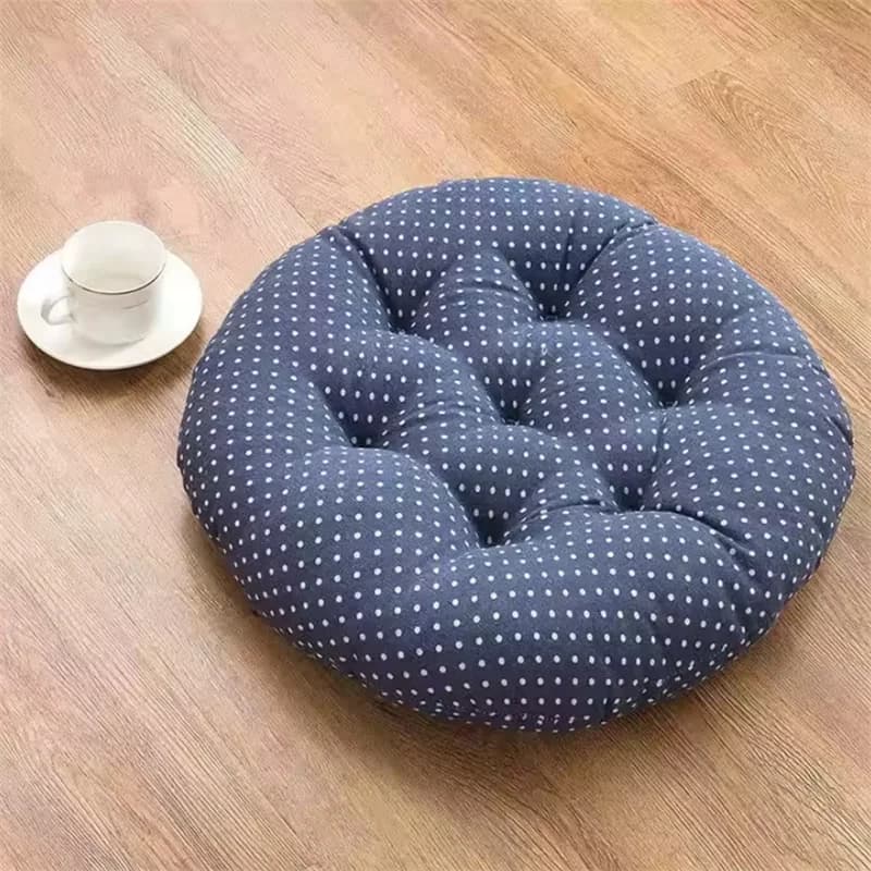 Cuscino Rotondo Moderno in Cotone e Lino, Tappetino Spesso per Sedia, Arredo Casa, Soggiorno, Finestra a Bovindo, Tatami