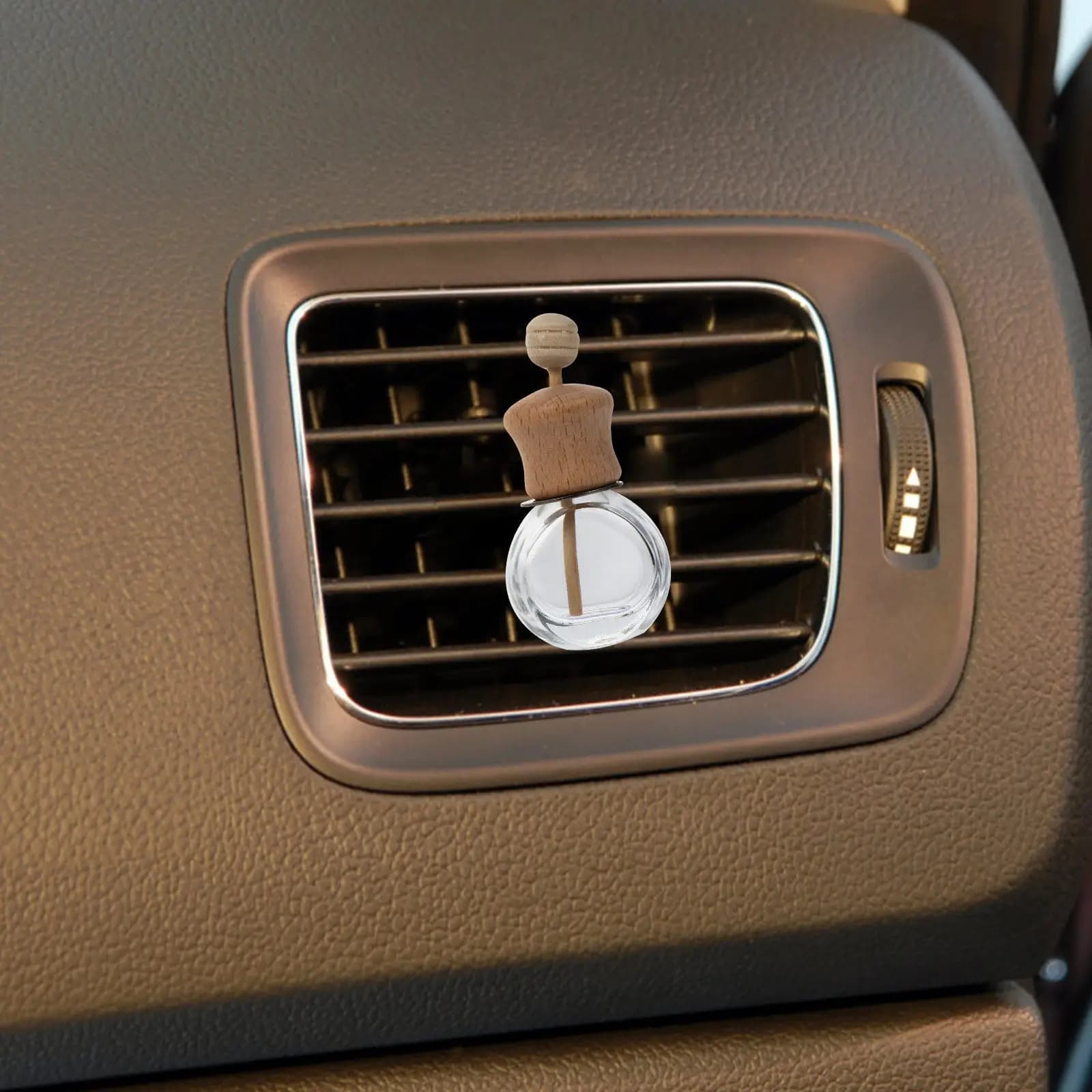 Set di 3 Diffusori di Aromi per Auto, Bottiglia per Diffusione di Oli Essenziali per Bocchette d'Aria Orizzontali e Verticali, Profumatore per Auto