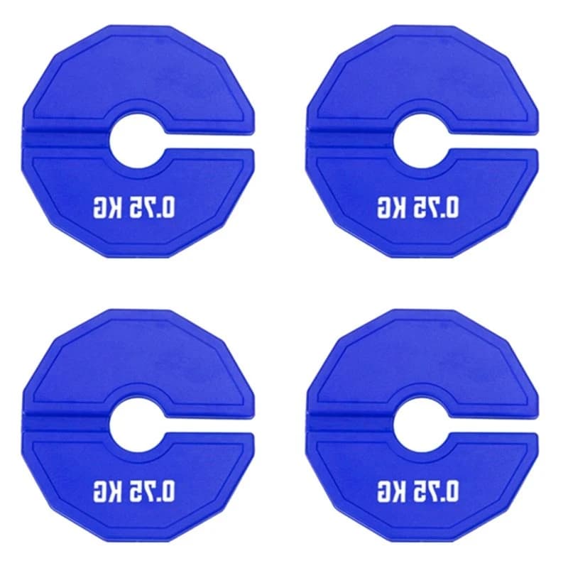 T22C 4X 0.75Kg Gym Micro-Type Plates Dumbbell Fractional Weight Plate Rubber Add-On Weights For Strength Training