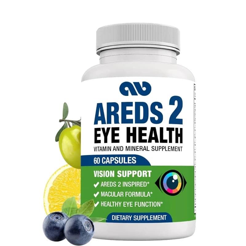 Areds 2 Eye Vitamin And Mineral Supplements, Containing Lutein, Vitamin C, Zeaxanthin, Zinc, And Vitamins To Enhance