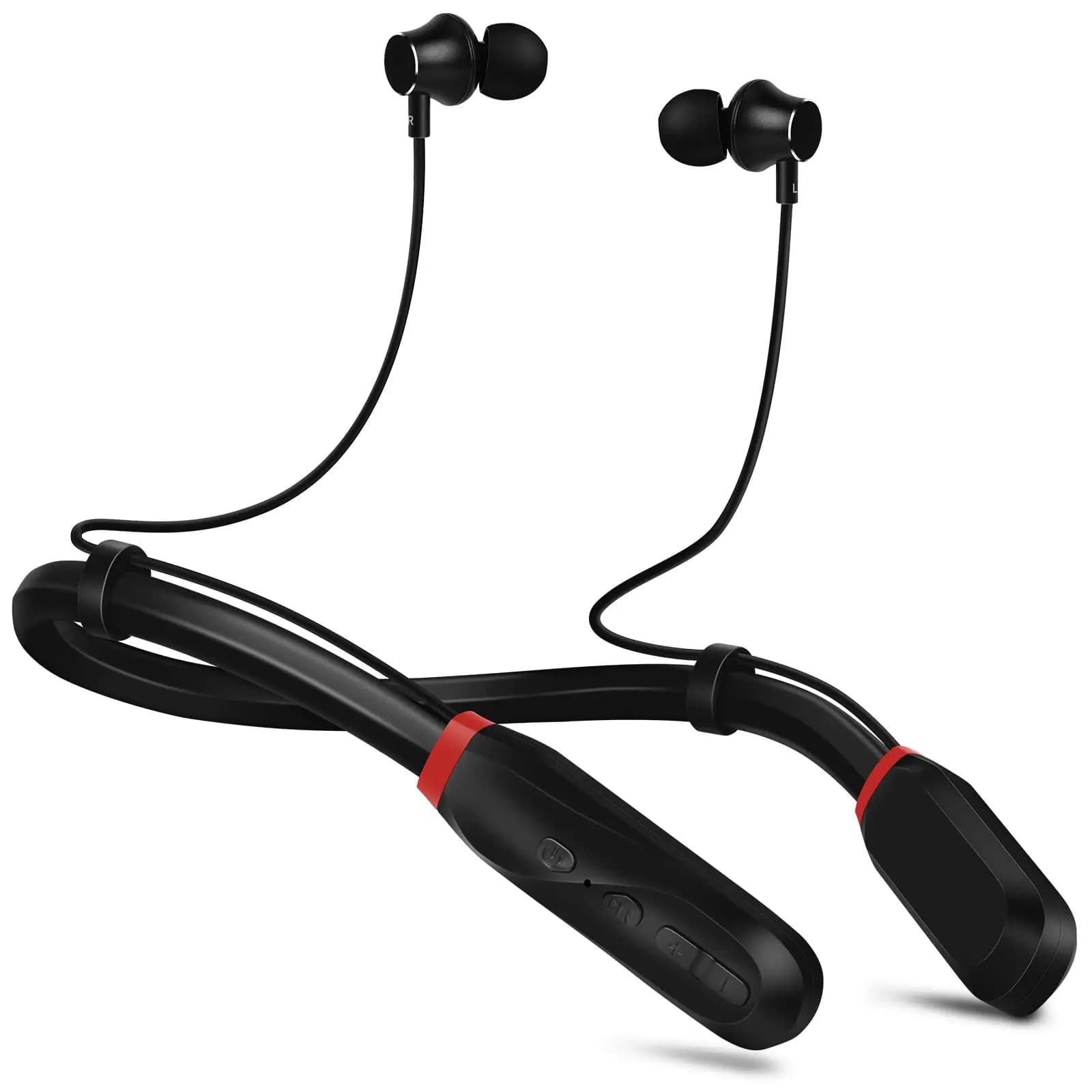 Neckband Bluetooth Headphones Wireless Sports Earphone 100Hrs Playtime Active Noise Cancelling Earbuds with Mic IPX5 Headphones