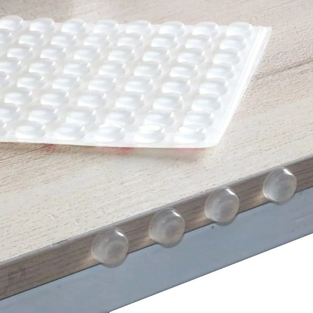Paraurti autoadesivi in silicone da 100 pezzi – Cuscinetti per fermaporta per mobili per buffer per cassetti e riduzione del rumore