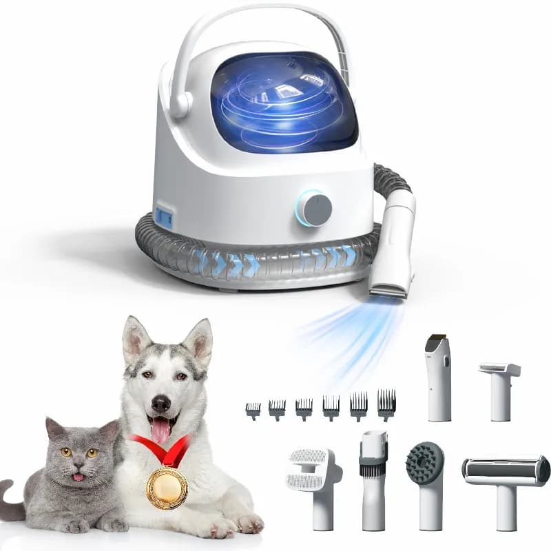 Kit aspirapolvere per toelettatura con spazzola per peli di gatti Smart Dog per animali domestici