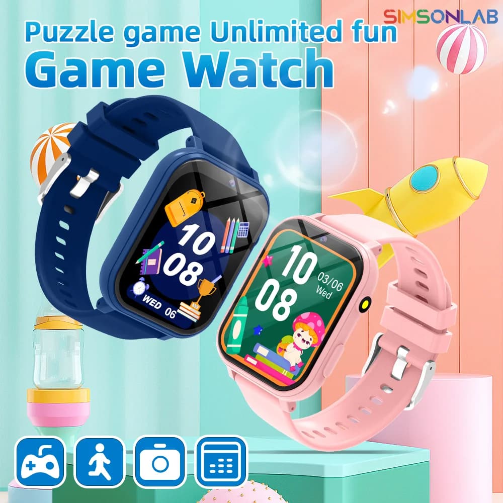 New Fashion Smart Watch For Children Games HD Screen Camera Flashlight Sleep Monitor Alarm Kids Birthday Holiday Gift Boy Girl