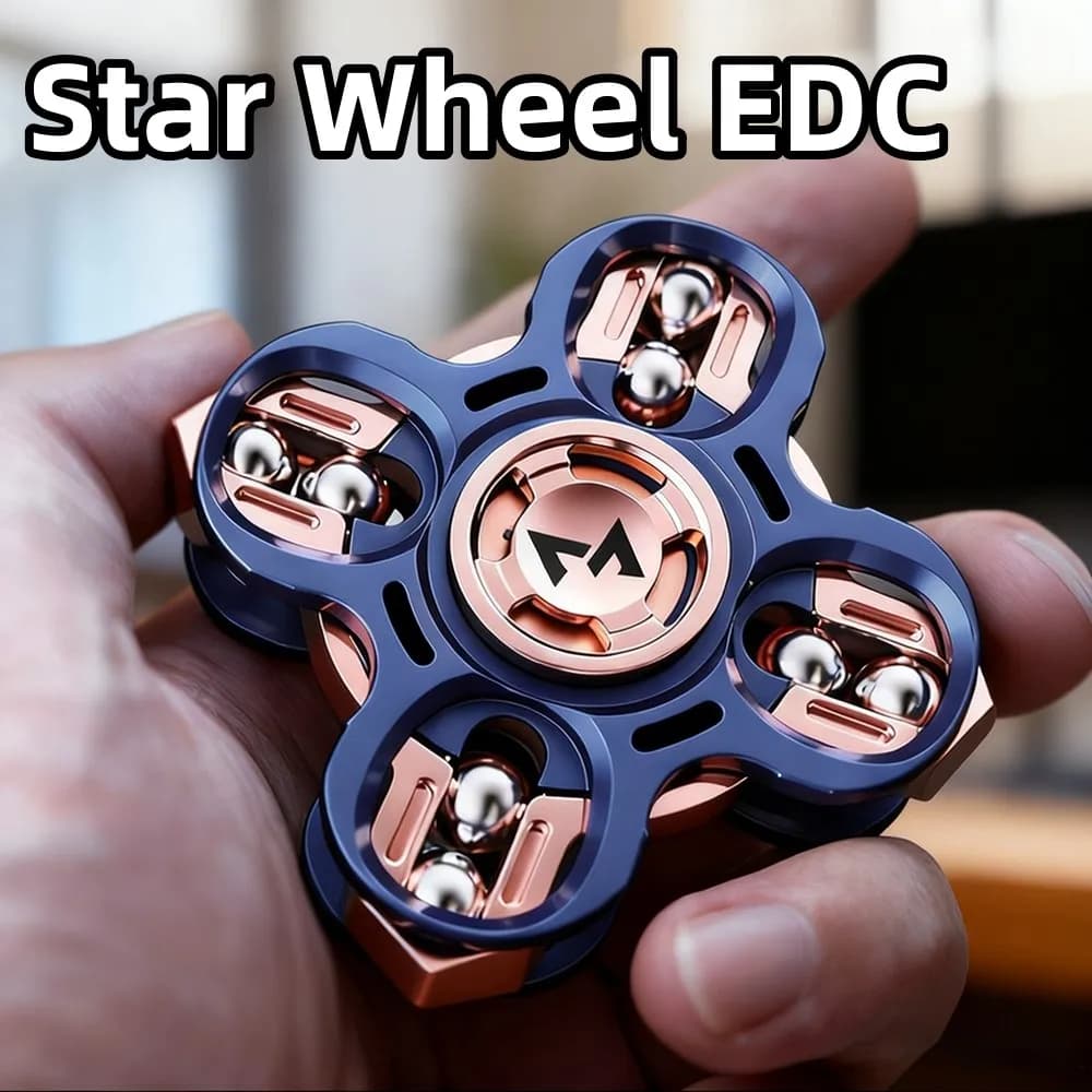 Star Wheel EDC Fidget Spinner Diapason Gyro Fidget Giocattoli per adulti Giocattolo antistress Gadget per alleviare l'ansia