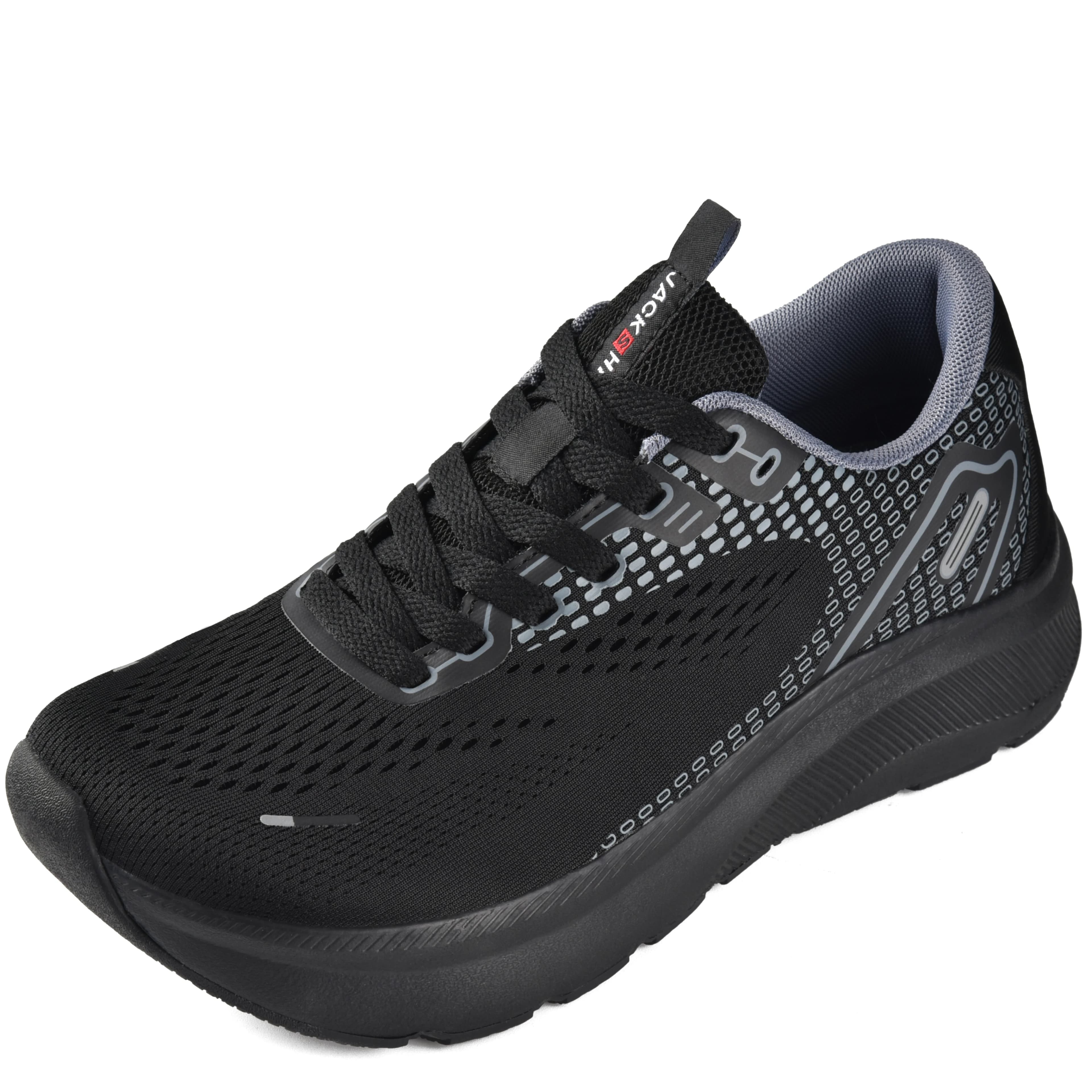 Men's slip-on shoes with wide toe and foot support, ideal for running, walking and tennis