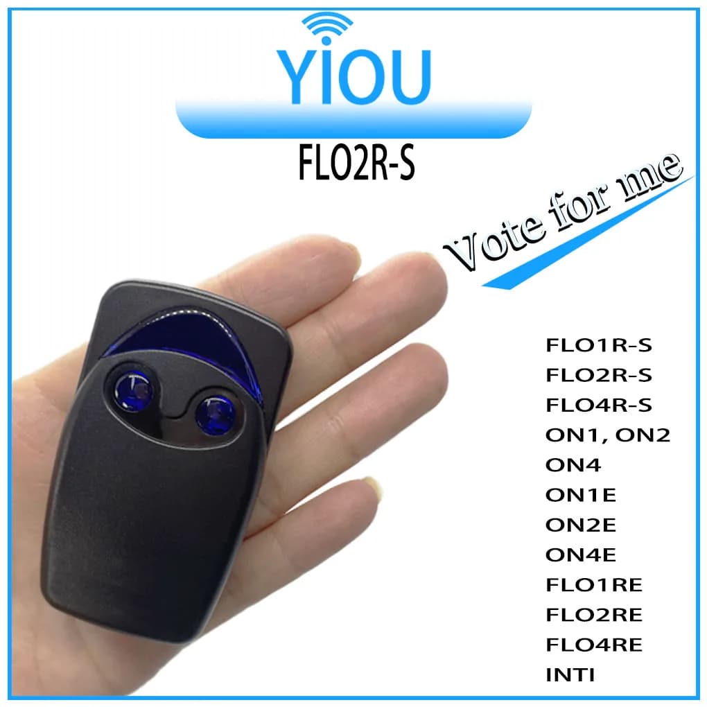 YIOU Flo Flor-s Flo2r 433.92mhz Porta del garage Rolling Code FLO Telecomando Trasmettitore a 2/4 pulsanti FOL2RE INTI1 INTI1L INTI2L
