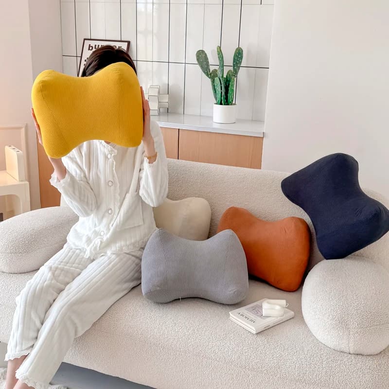 Cuscino di Supporto Lombare per Sedia da Ufficio, Cuscino per Divano, Cuscino per Donne in Gravidanza, a Forma di Nodo con Imbottitura in Cotone PP