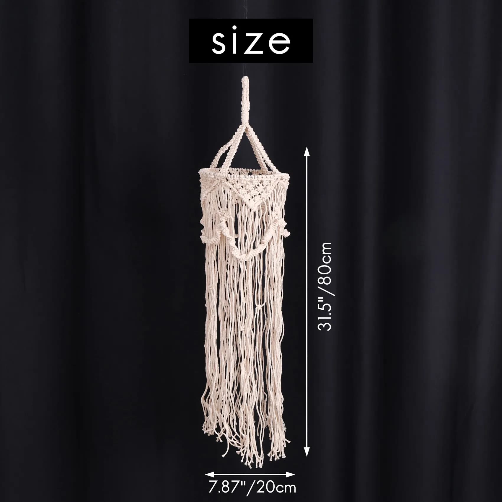 AT02-Chandelier Boho Decor Hand-Woven Charm Macrame Wall Hanging Creative Home Bunk Home Decoration Lamp Shade Mandala