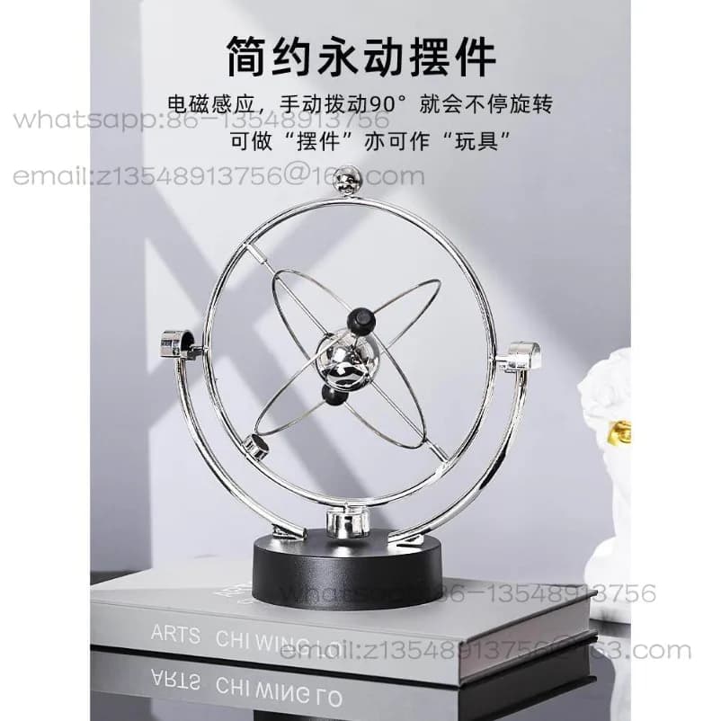 Chaos ornament perpetual machine instrument Newton pendulum billiard ball rocker Small handicraft office