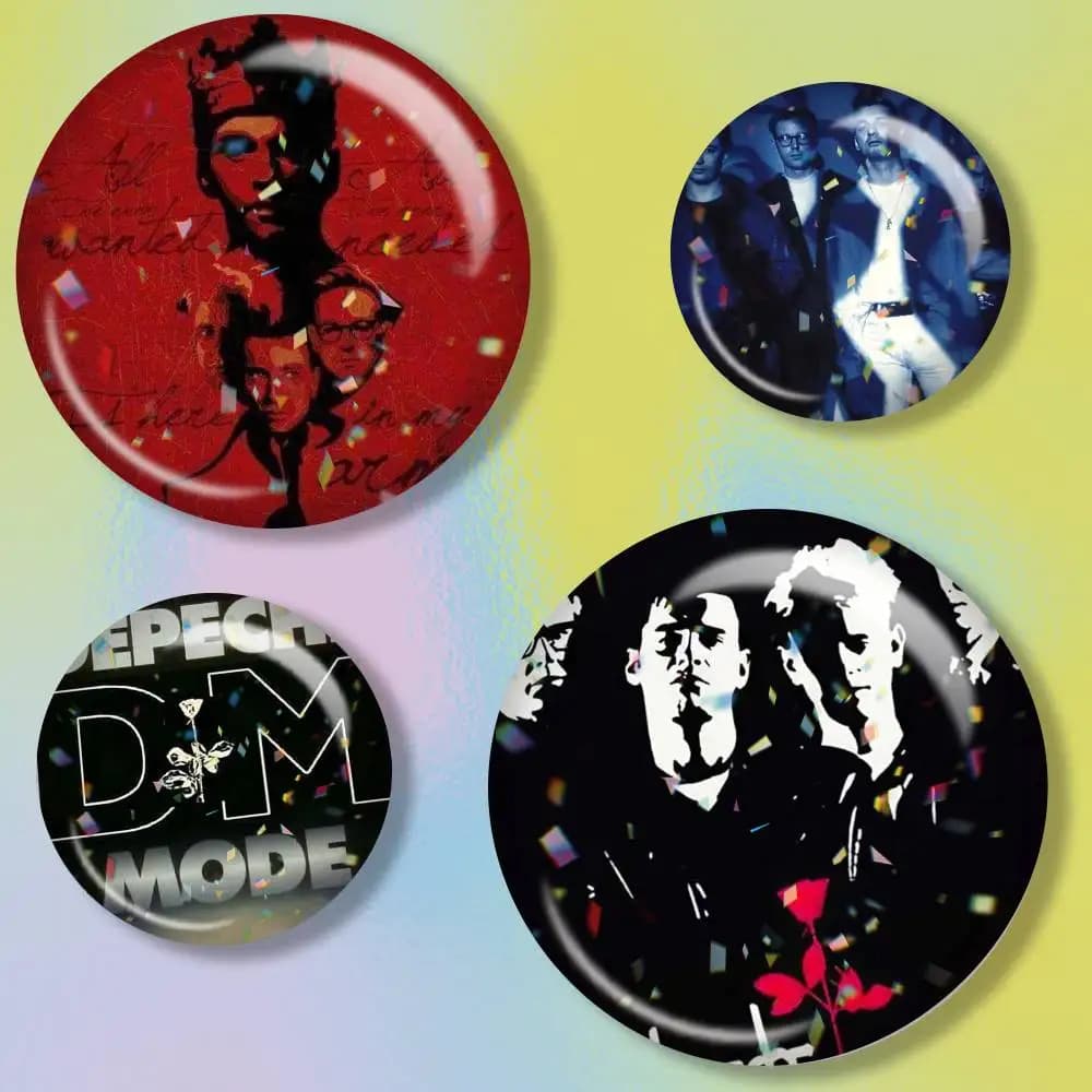Band D-Depeches M-Modes Brooch Metal Decorative Brooch Pins for Backpack Clothes Jacket Accessories,Souvenir.