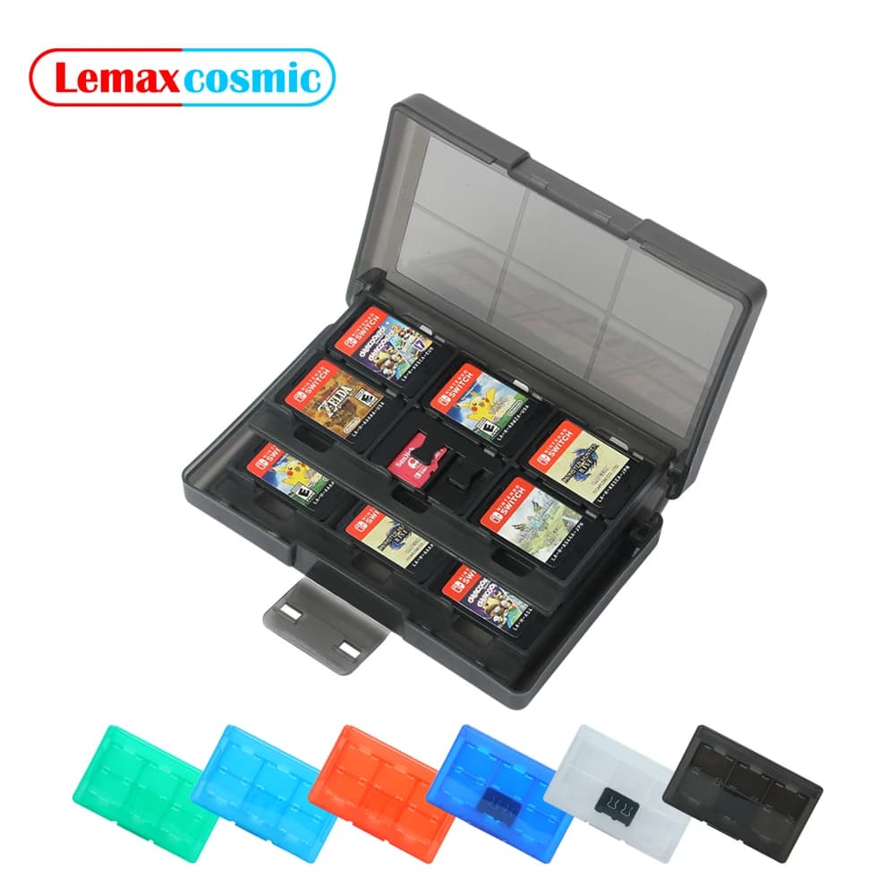 Custodia rigida per schede di gioco 24+2 in 1, custodia per schede di memoria SD, custodia per il trasporto per Nintendo Switch OLED Lite
