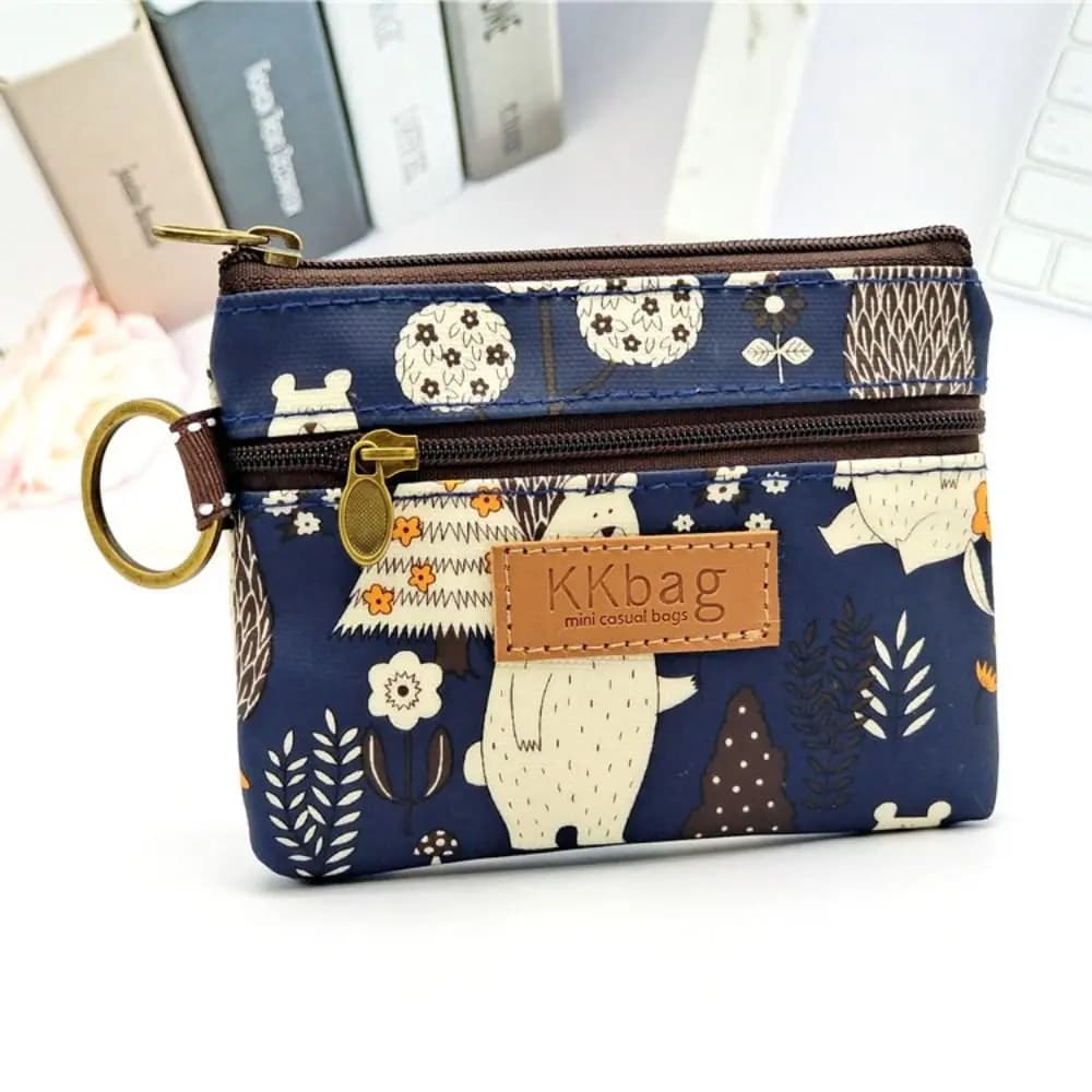 Nuovi portafogli per animali dei cartoni animati Portamonete Zero Portamonete da donna Breve mini porta carte chiave Borsa portaoggetti Borsa con cerniera carina Borsa per soldi per studenti
