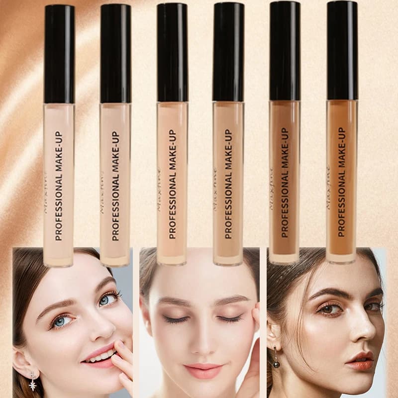 Concealer liquid pen covers and modifies blemishes spots acne marks facial make-up and brightens skin tone