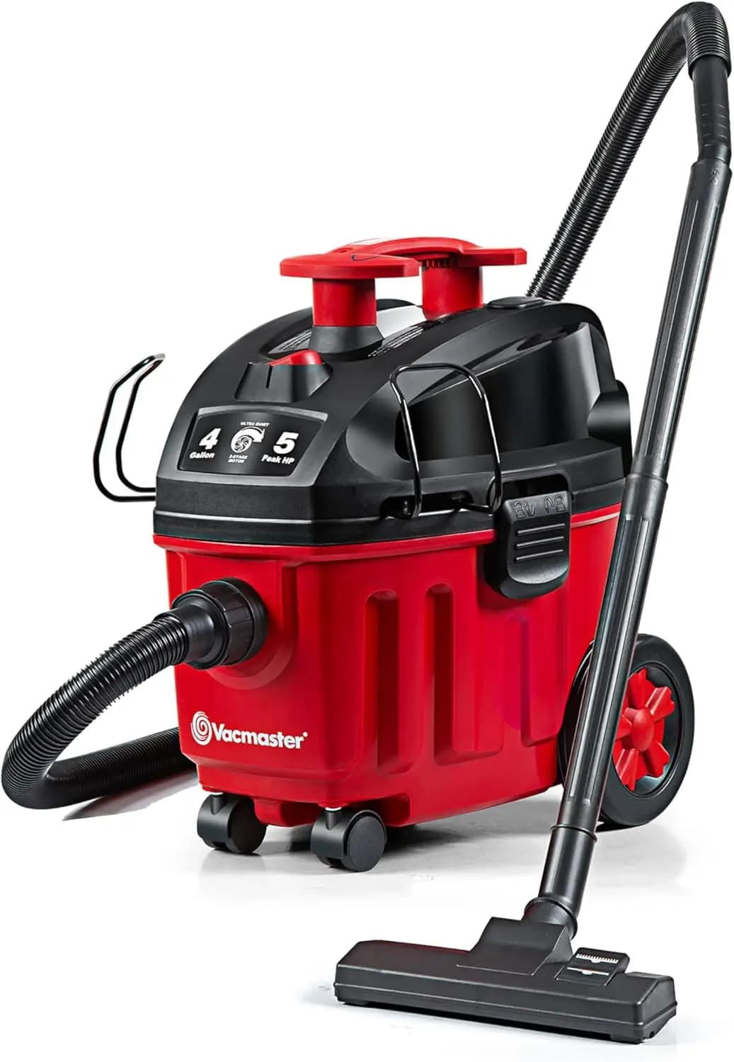 Aspirapolvere per Solidi e Liquidi da 4 Galloni con 5 HP di Potenza Massima per Pulizie Domestiche, Aspirazione Potente