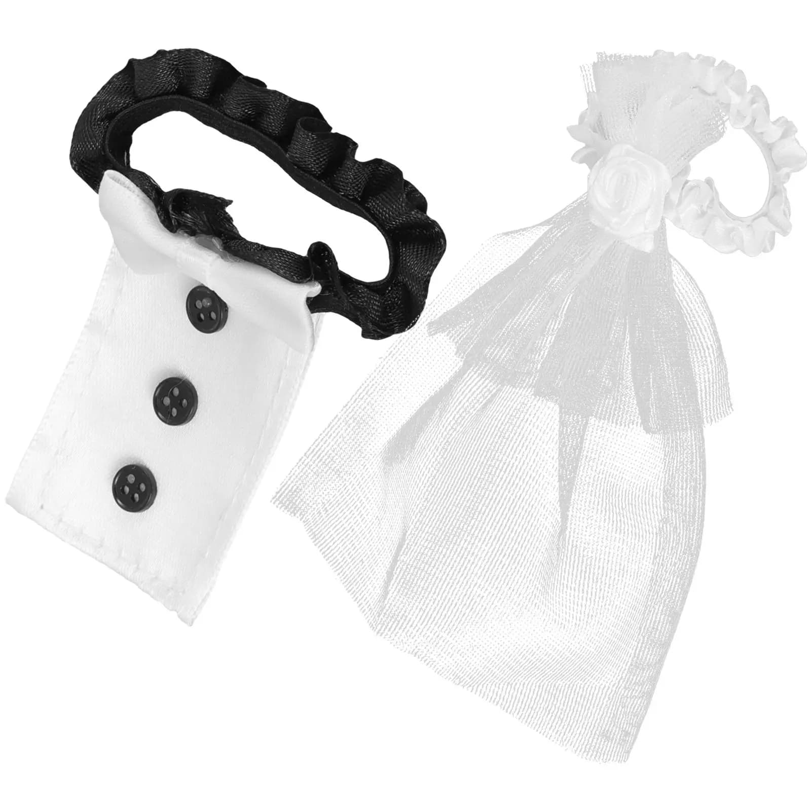 Set di Coperture per Bicchieri da Vino per Sposi, Coperture Decorative per Flute da Brindisi, Accessori per Vino da Matrimonio