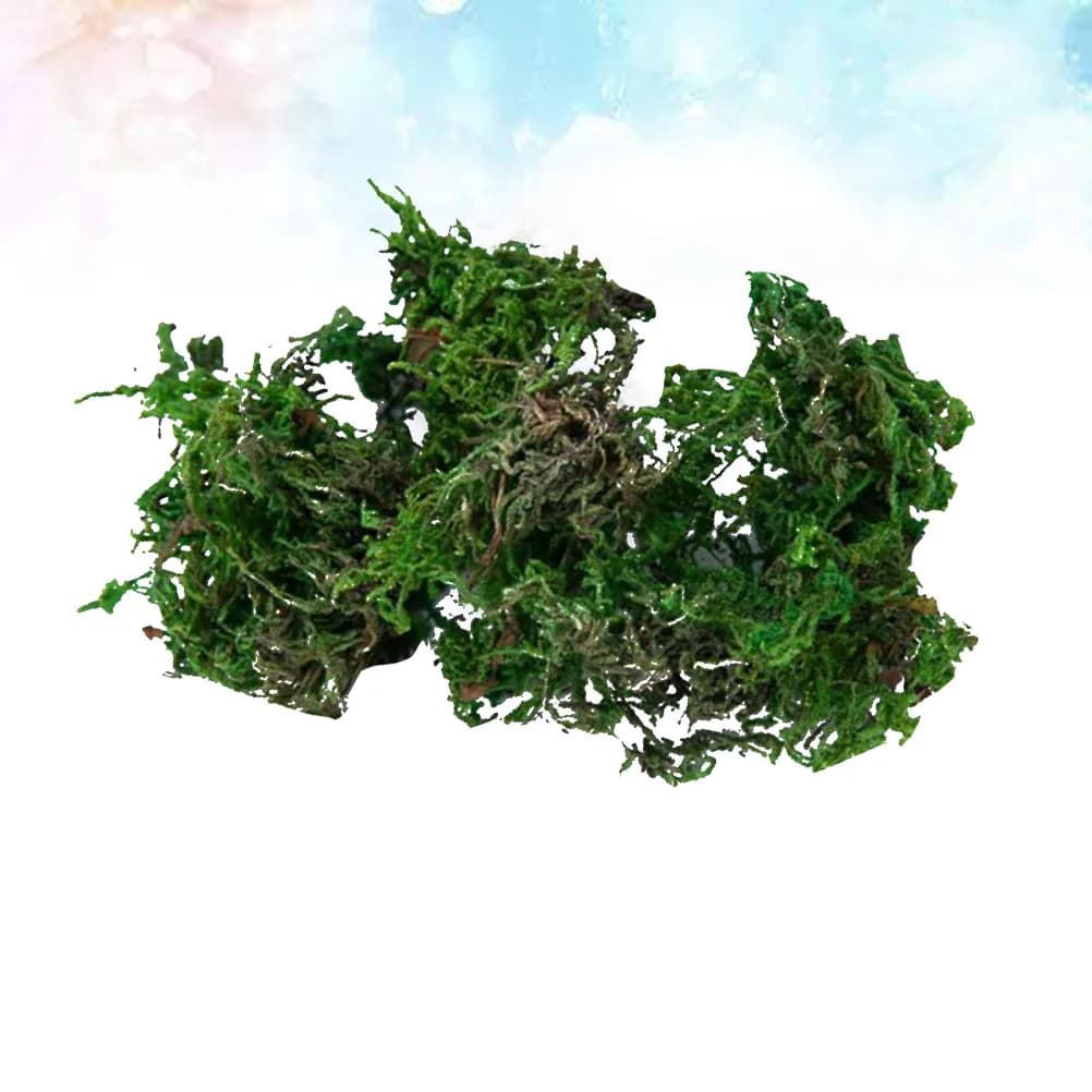 5 Bags Artificial Moss Green Plant Decor for Mini Landscaping Diorama Garden Office Home Wedding Decoration Lifelike Simulated