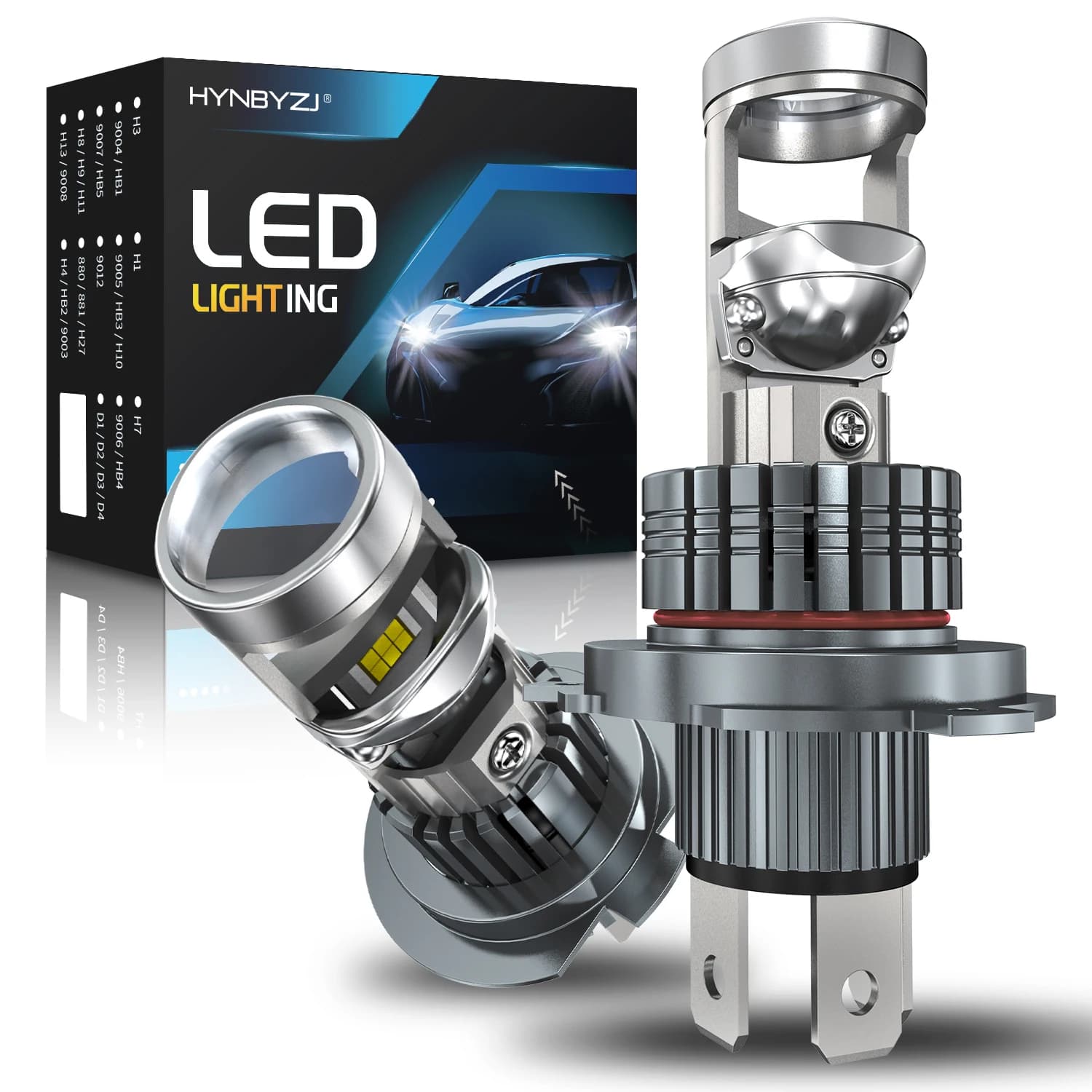 H7 H4 Mini Lente Led 1:1 Wireless H11 H8 Proiettore Led Faro Dell'automobile Lente 9005 9006 HB3 HB4 Fendinebbia Lampada Per Auto 12V Plug & Play