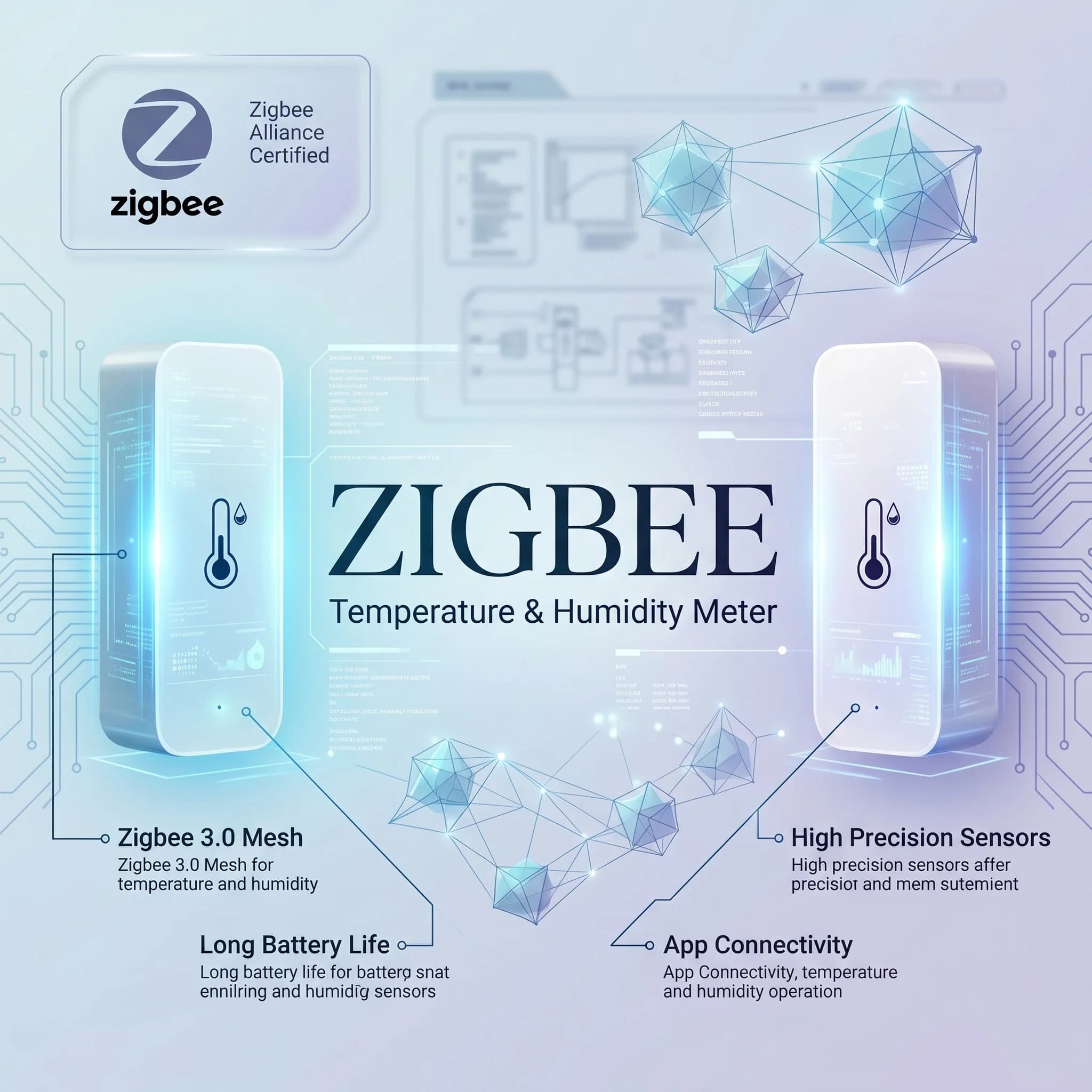 Nuovo igrometro intelligente Tuya Zigbee, termometro, sensore di temperatura interna, monitoraggio in tempo reale per la domotica, compatibile con Alexa