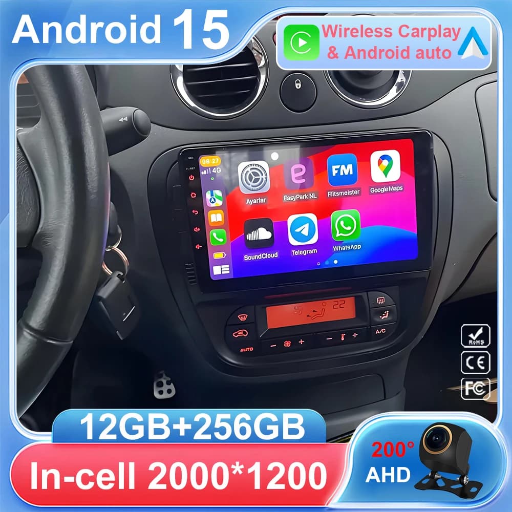 Per Citroen C2 C3 2001 2002 2003 - 2010 Android Auto Radio Lettore Multimediale di Navigazione GPS Carplay QLED Touch Screen Auto Stereo