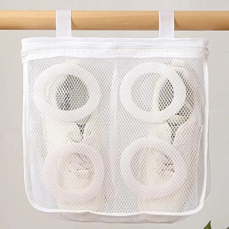 Stirdy Mesh Materials Shoe Laundry Storage Bag for Machine Washing Protects Sneakers and Slipper Up to Size 13