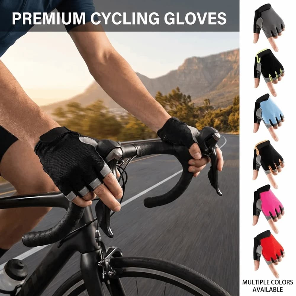 Breathable and Elastic, Non-slip Gloves, Unisex, for Cycling and Training in Gym