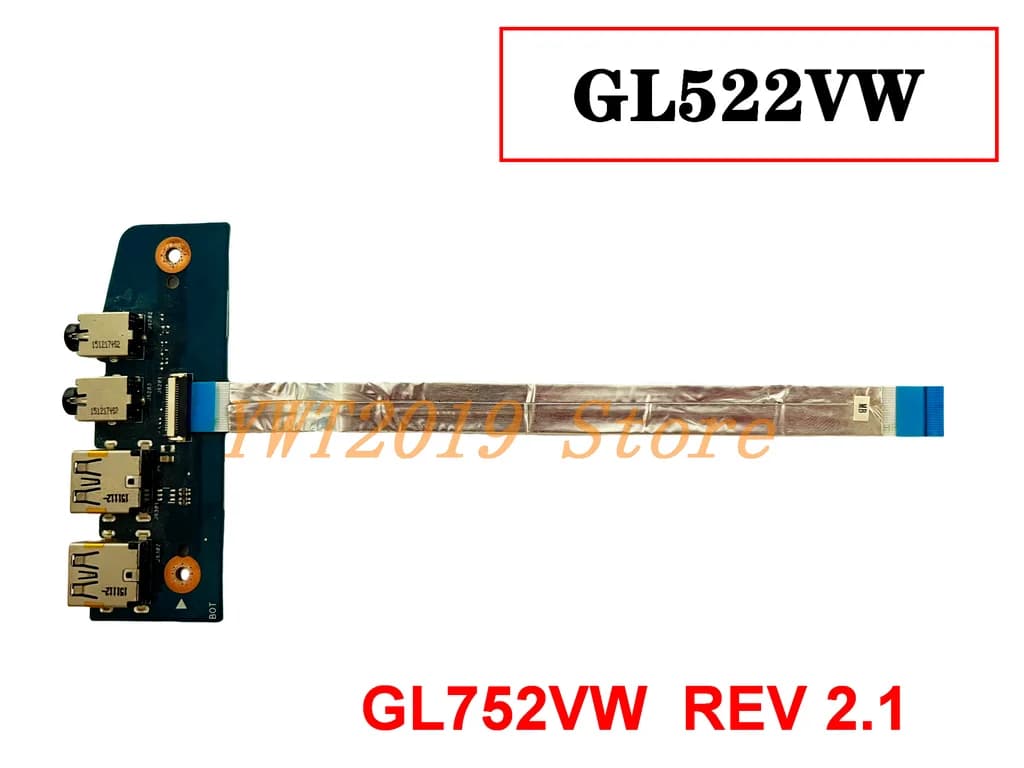 Original for ASUS GL752VW USB card audio card W/cable GL752VW REV 2.0 tested good free shipping
