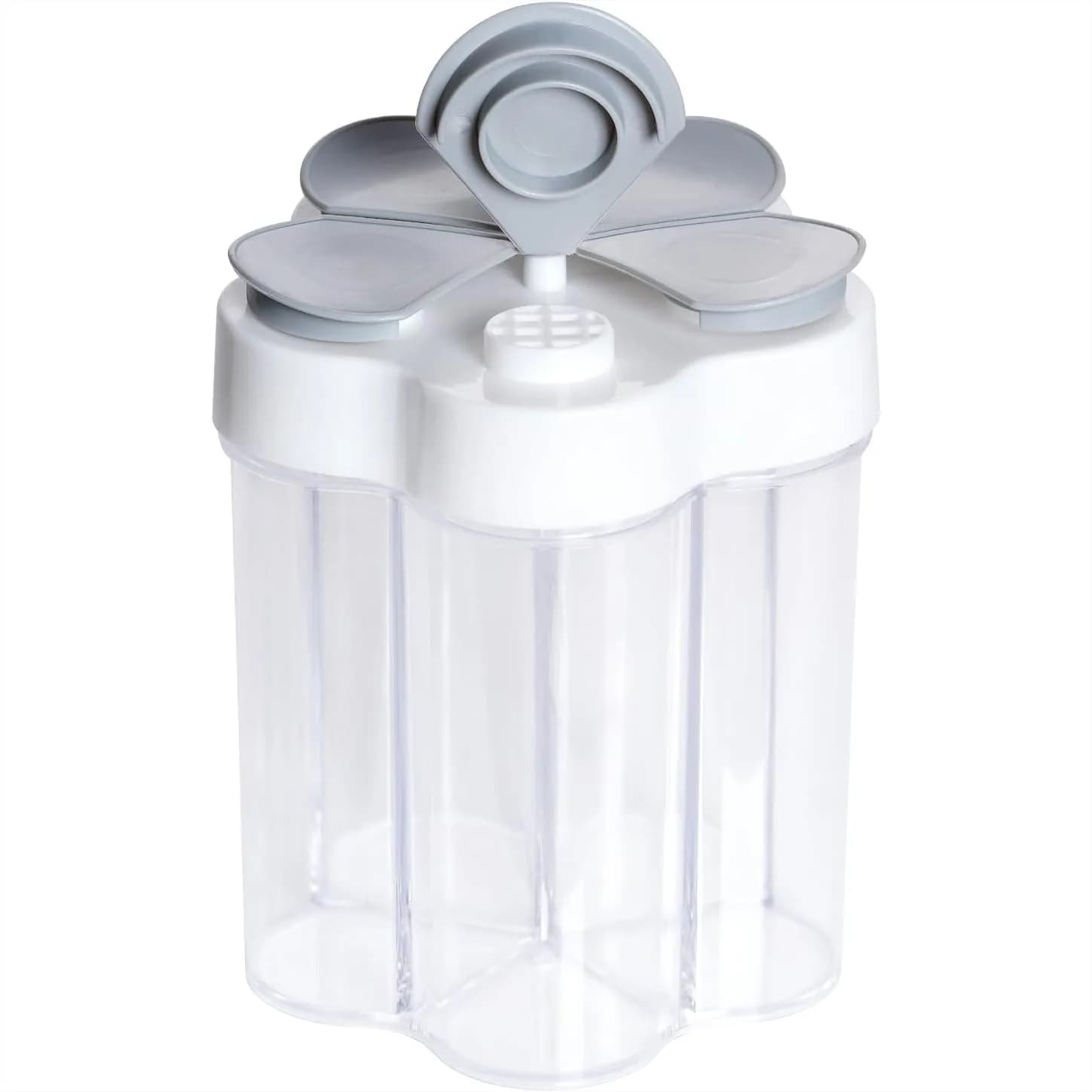 Set Portatile di Saliera e Pepiera, Contenitore per Spezie 5-in-1 per Viaggi, Campeggio, Barbecue, Picnic, Compatto e Resistente con Coperchio