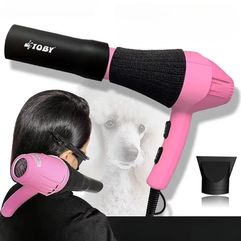 Pet hair dryer, high-power dog blower, professional tool for grooming, anti-slip opaque finish, quick drying and silent operation