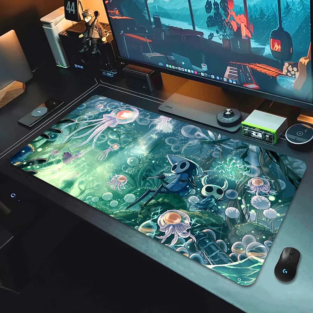 Tappetino per Mouse XXL Hollow Knight, Nuovo Design per Gaming, Tappetino per Tastiera e Mouse, Accessori per Computer, Antiscivolo, Tappetino da Scrivania Cool