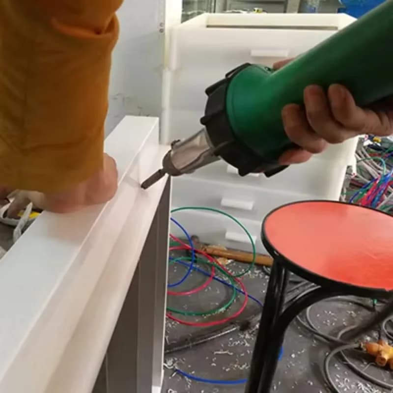 Pistola ad Aria Calda 230V 2000W, Saldatore per Plastica, Kit per Saldatura di Coperture Impermeabili
