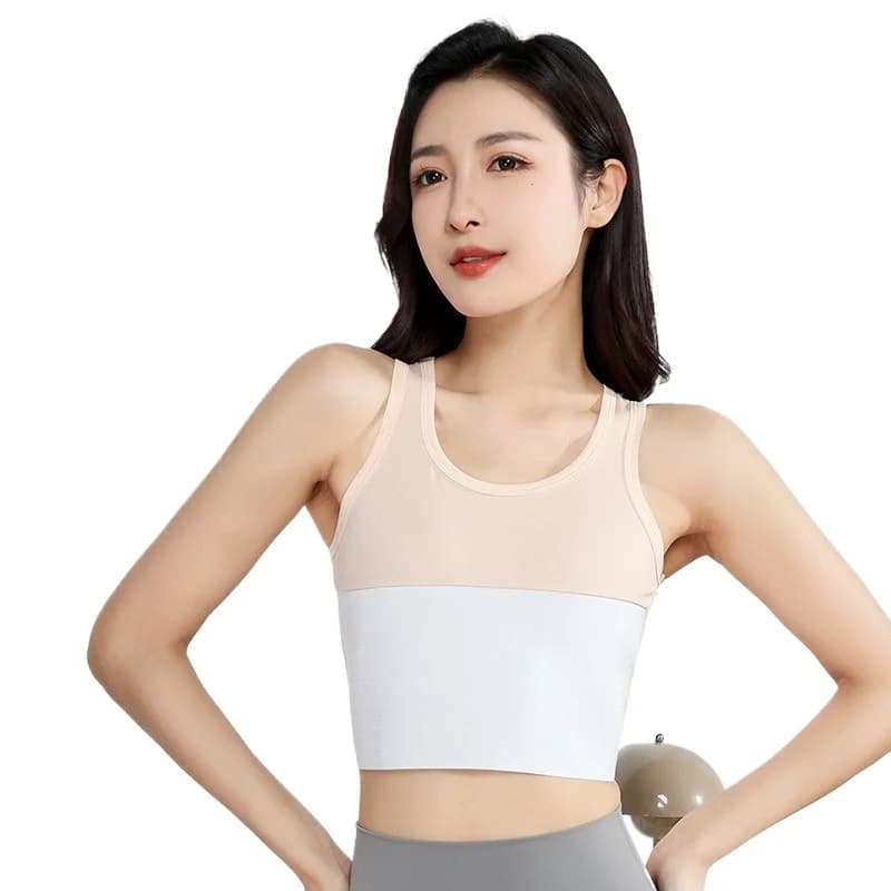 HaleyChan Women's Chest Binder Tomboy Trans Lesbian Pullover Half Length Corset Top Quick-drying Inner Lining for Swimsuits