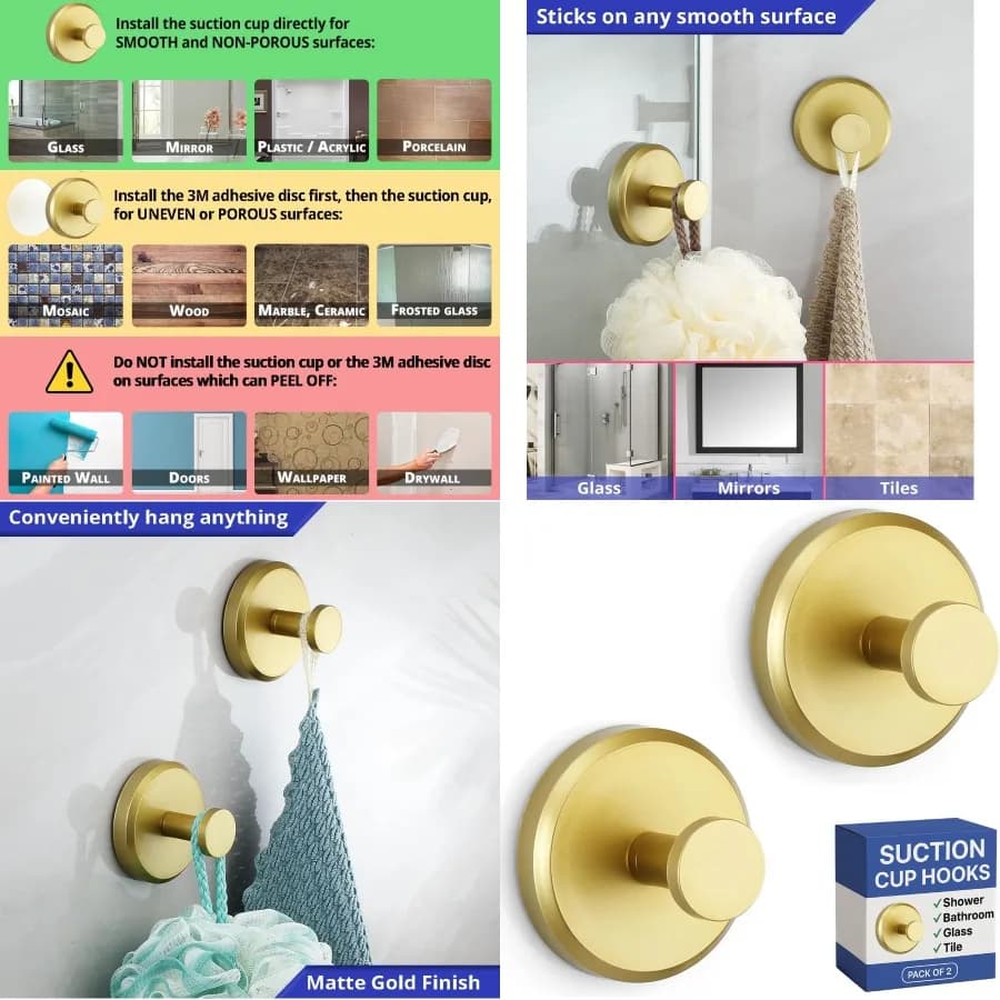 Bathroom Kitchen Glass door Mirror Piastrella Luffa Towel Coat Bathrobe Hook for hanging up to