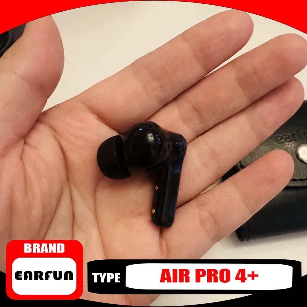 EarFun Air Pro 4+ Wireless Earbuds 6-Mic AI Bluetooth Headphones Active Noise Cancelling Earbud Support LDAC Simple Gift