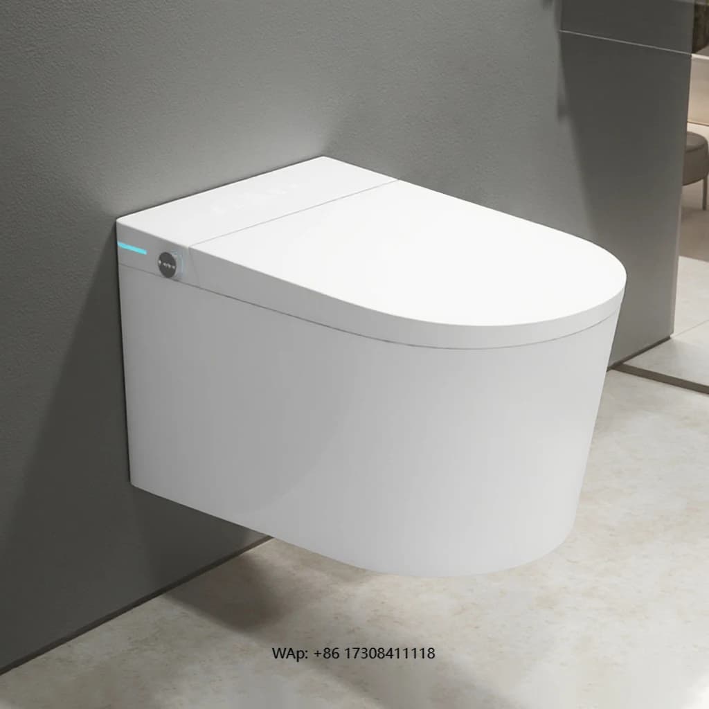 Folding Toilet Suspended Toilet Automatic Toilet without Smart Wall Reservoir Toilet