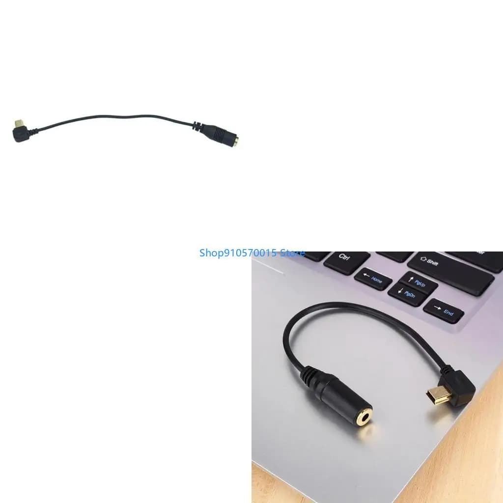 B95C Mini USB da USB a 3,5 mm microfono microfono Filo trasferimento adattatore per 4 3 Connettore fotocamere