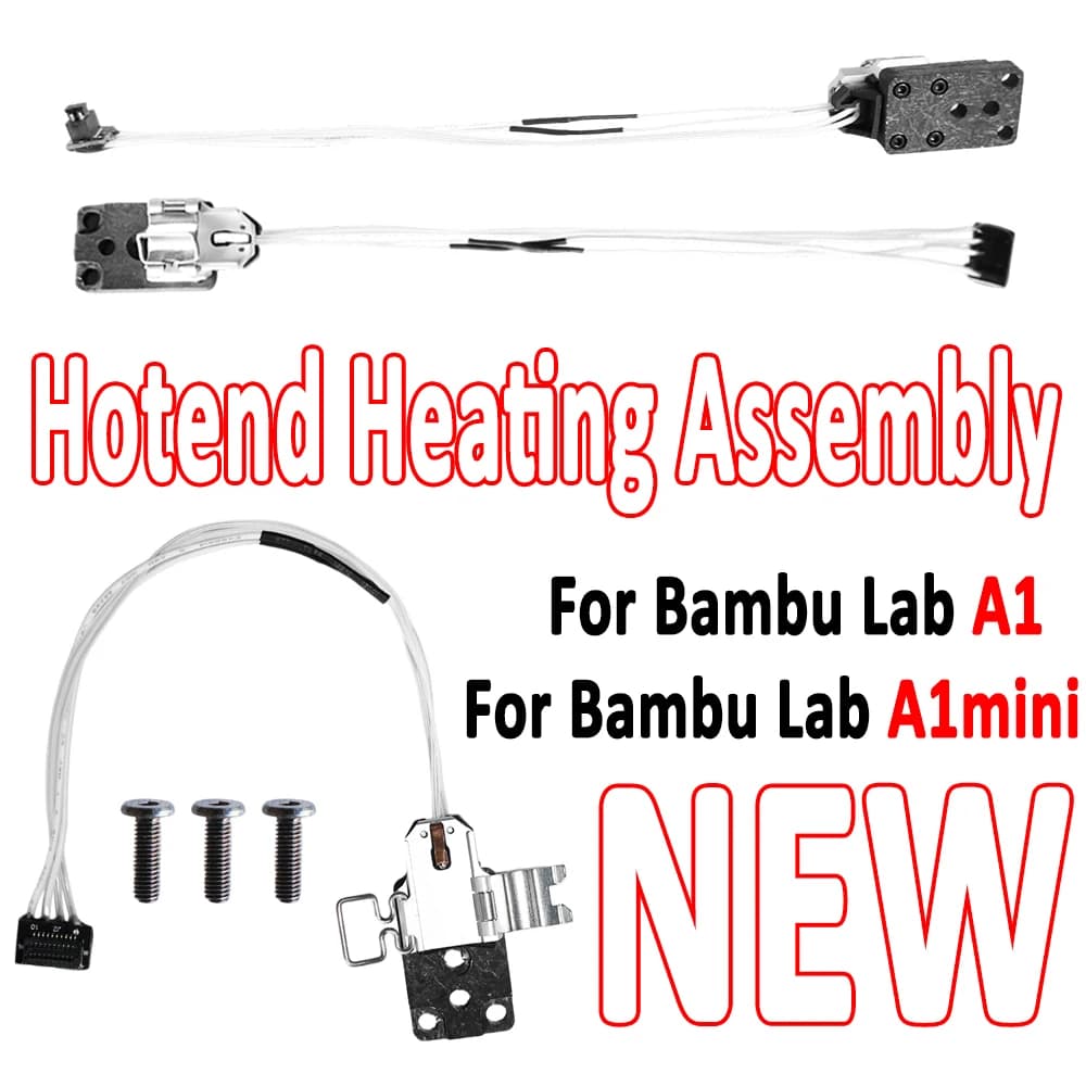 Per Bambu Lab A1/A1 Mini stampante 3D Hotend Componente di riscaldamento Hotend Kit di montaggio riscaldamento Hotend Accessori per stampante 3D